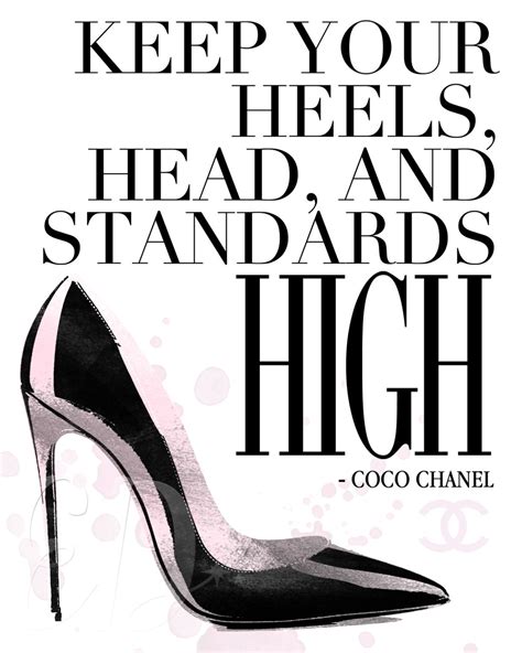 chanel motto|coco chanel quotes high heels.